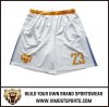 OEM 100% Polyester  Custom Sublimation Lacrosse short