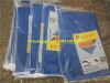 PE tarpaulin waterproof covers coated fabric blue/white 4x5m