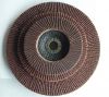 115mm calcined alumina  flap disc make up of sandpaper with 105mm metal backing pad