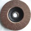 115mm calcined alumina  flap disc make up of sandpaper with 105mm metal backing pad