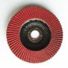 125mm ceramic flap disc with 115mm metal backing pad