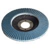 115mm calcined zirconia flap disc with 105mm metal backing pad