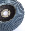 115mm calcined zirconia flap disc with 105mm metal backing pad