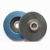 115mm calcined zirconia flap disc with 105mm metal backing pad