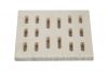 Perforated refractory ceramic oven stone