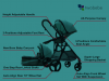 2018 Alibaba newborn travel system baby stroller en1888 / top baby stroller brands / tandem jogging baby pushchair  3 in 1 travel system