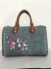 Denim bags with embroidery