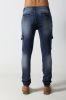 Men's slim blue cargo pant