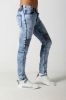 Men's light skinny biker denim jogger