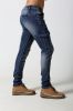 Men's slim blue cargo pant