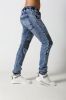 Men's slim biker denim jeans