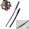 Anime One Piece Cosplay ShusuiSandai Zoro Sword decoration Christmas Prop Red plating No sharp metal crafte Prop