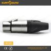 XLR Connector for Microphone Cable, 3pin XLR Canon Plug, audio connector, female, XK301