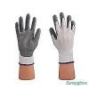 GREY CUT-RESISTANT 3 WHITE PU PALM GLOVE