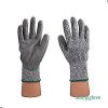 GREY CUT-RESISTANT 5 PU PALM GLOVE