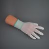 White Polyester PU Palm Coating Glove