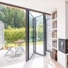Aluminum folding door glass sliding window