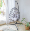 Outdoor Hanging Egg Chair Swing Lounge Chair Soft Deep Cushion Backyard Relax