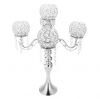 5 arm Crystal Candle Holder Wedding Candelabra Centerpieces Center Table Candlesticks 