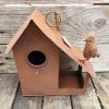 Rusty Metal Birdhouses