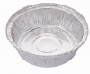 Aluminium foil container round kitchen plates with lid