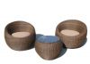 rattan table set