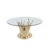 metal base coffee table with tempered glass top