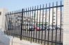 high security 2-Rail anti-climb galvanized steel anti corrosion metal fence