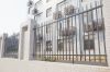 high security 2-Rail anti-climb galvanized steel anti corrosion metal fence