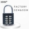 Digital Safety Padlock With pull button For Luggage Combination Padlock xmmm8030