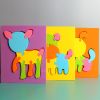 Custom Different Animal Shape Non-toxic Soft EVA Foam Puzzle for Preschool/Home