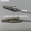 Napkin Holder Dental Lab Bib Crocodile Clip Flexible Steel Metal Ball Chain Necklace Bib Clip