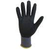 Black nylon with black nitrile foam glove-DNN151