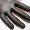 ABCsafety export 15+years low-cost manufacturer gloves Nylon Gloves with Nitrile Foam Palm Coating Red Nylon Shell Coated Gloves Black Nitrile Palm Coated Glove