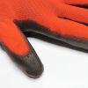 ABCsafety export 15+years low-cost manufacturer gloves Nylon Gloves with Nitrile Foam Palm Coating Red Nylon Shell Coated Gloves Black Nitrile Palm Coated Glove