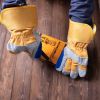 DDsafety Â 15+years low-cost manufacturer gloves. Long Latex Coated Crinkle Orange latex coated crinkle finish on the palm glove