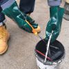 DDsafety 77+countries 25cm Dark green Smooth Fully Dipped PVC Gloves Chemical Resistant Cheap Industrial polyester/cotton Lined