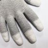 DDsafety Anti Static Gloves Coated Fingertip Grey Carbon Fibers 13G ESD Safety Work Gloves OEM products for industrial/home/construction.CE/ISO standards