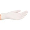 White Latex Disposable Examination Gloves, Food-Contact Grade, Powder-Free, Cot for Industrial, Kitchen and Cleanroom