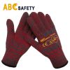 Red/Grey Mixed Cotton/Polyester 7gauge with 2 Threads Work Gloves