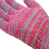 Red/Grey Mixed Cotton/Polyester 7gauge with 2 Threads Work Gloves
