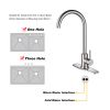 Classic High Arc Single Handle Stainless Steel Kitchen Sink Faucet-Brushed Nickel