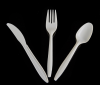 Eco-friendly cutlery set disposable cutlery PLA plastic knife fork spoons 