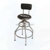 Bar stools Bar Chairs with backrest, chrome plate high quality 360-degree rotatable Swivel