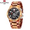 Top Selling Brand Watches Day/date Feature Personality Wood Watches Men With Gift Boxes