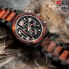 Top Selling Brand Watches Day/date Feature Personality Wood Watches Men With Gift Boxes