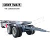 China factory customized 2 axles skeleton draw bar semi trailer