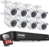 ZOSI 1080P H.265+ Home Security Camera System, 5MP Lite 8 Channel CCTV DVR Recorder with Hard Drive