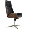 Modern bentwood swivel computer leather office chair comfortable for meeting room 