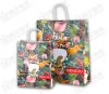 Cheap recycle paper shopping bags, High quality J cut paper bag